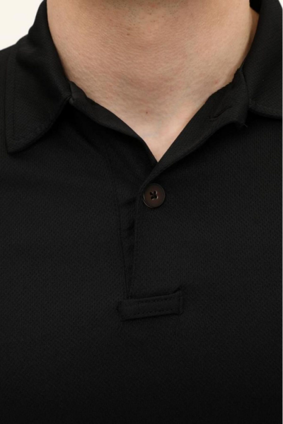 SS  Regular Fit Polo Yaka Kısa Kollu Erkek Tişört SİYAH