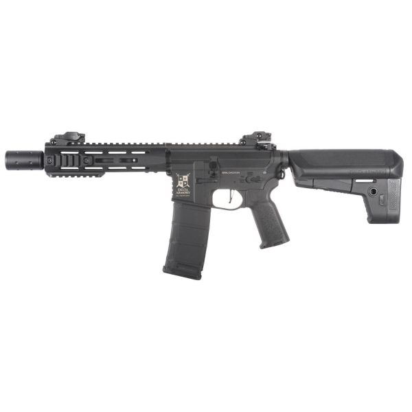 Delta Armory M4 AR15 M-LOK SilentOps 8'' Charlie Siyah Airsoft Tüfek SET DA-C10