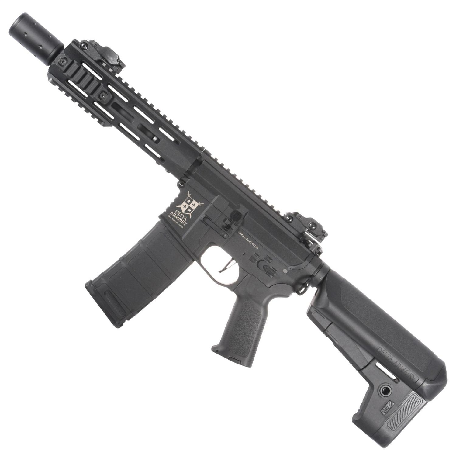 Delta Armory M4 AR15 M-LOK SilentOps 8'' Charlie Siyah Airsoft Tüfek SET DA-C10