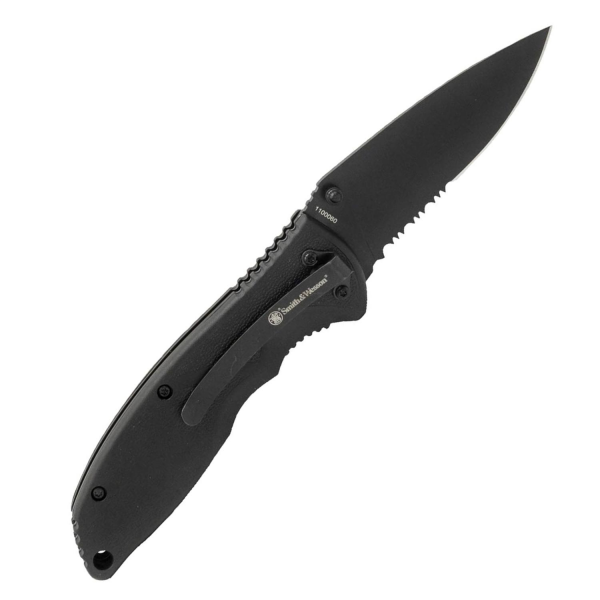 Smith & Wesson® Liner Lock and Multi-Purpose Keychain Black Katlanır Çakı 1100061