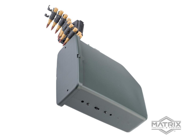 Matrix Battle Axe 6000BB Auto Winding & Sound Control Electric Drum Şarjör M249 Airsoft AEG SAW UYUMLU YEŞİL