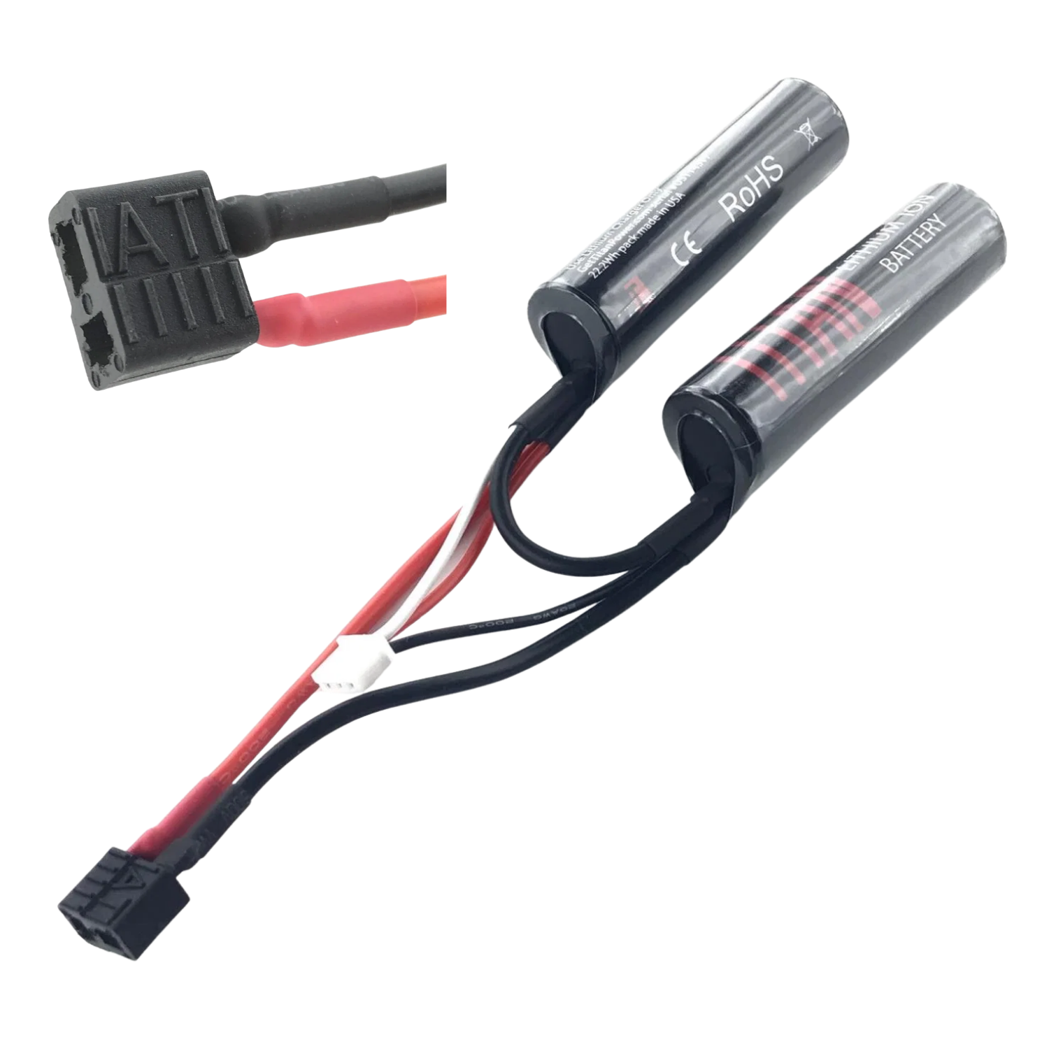 Titan 3000mAh 7.4v Nunchuck TPLUG (Deans) Airsoft Li Ion Pil - 1155