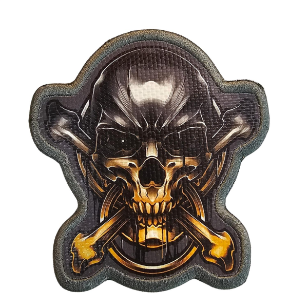 ALTIN KAFATASI CROSSBONES  PATCH – STİL
