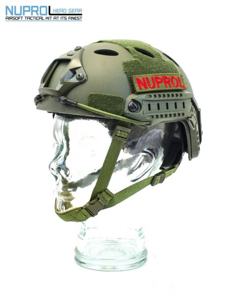 Nuprol Fast Railed Helmet Enseden Ayarlı Airsoft Kask Olive (Yeşil)