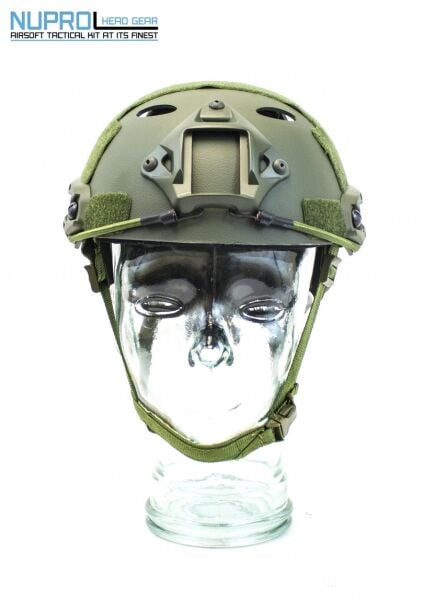 Nuprol Fast Railed Helmet Enseden Ayarlı Airsoft Kask Olive (Yeşil)