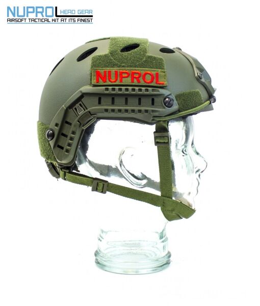 Nuprol Fast Railed Helmet Enseden Ayarlı Airsoft Kask Olive (Yeşil)