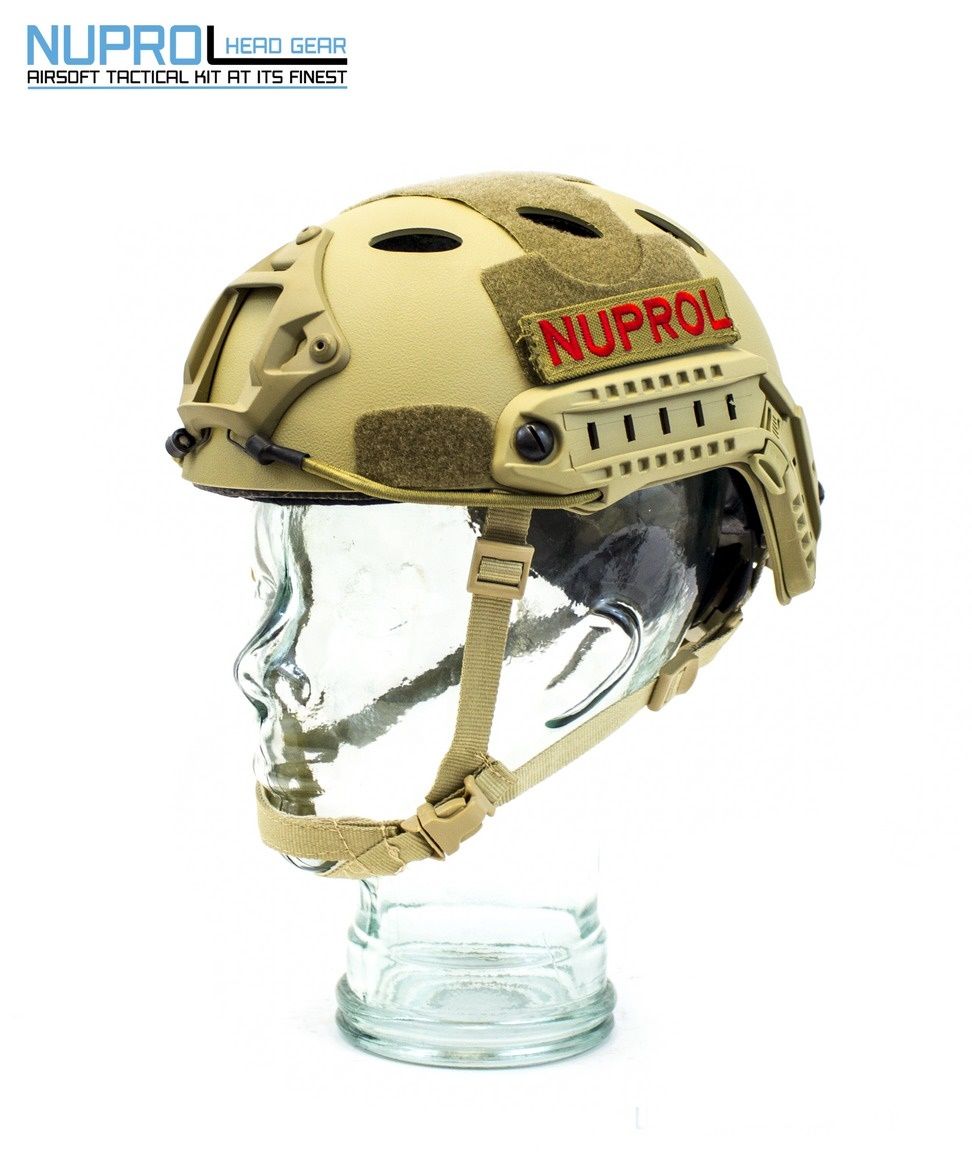 Nuprol Fast Railed Helmet Enseden Ayarlı Airsoft Kask Tan / Desert (Çöl)