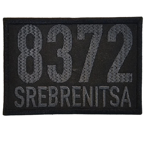 8372 SREBRENİTSA PATCH –  BLACK