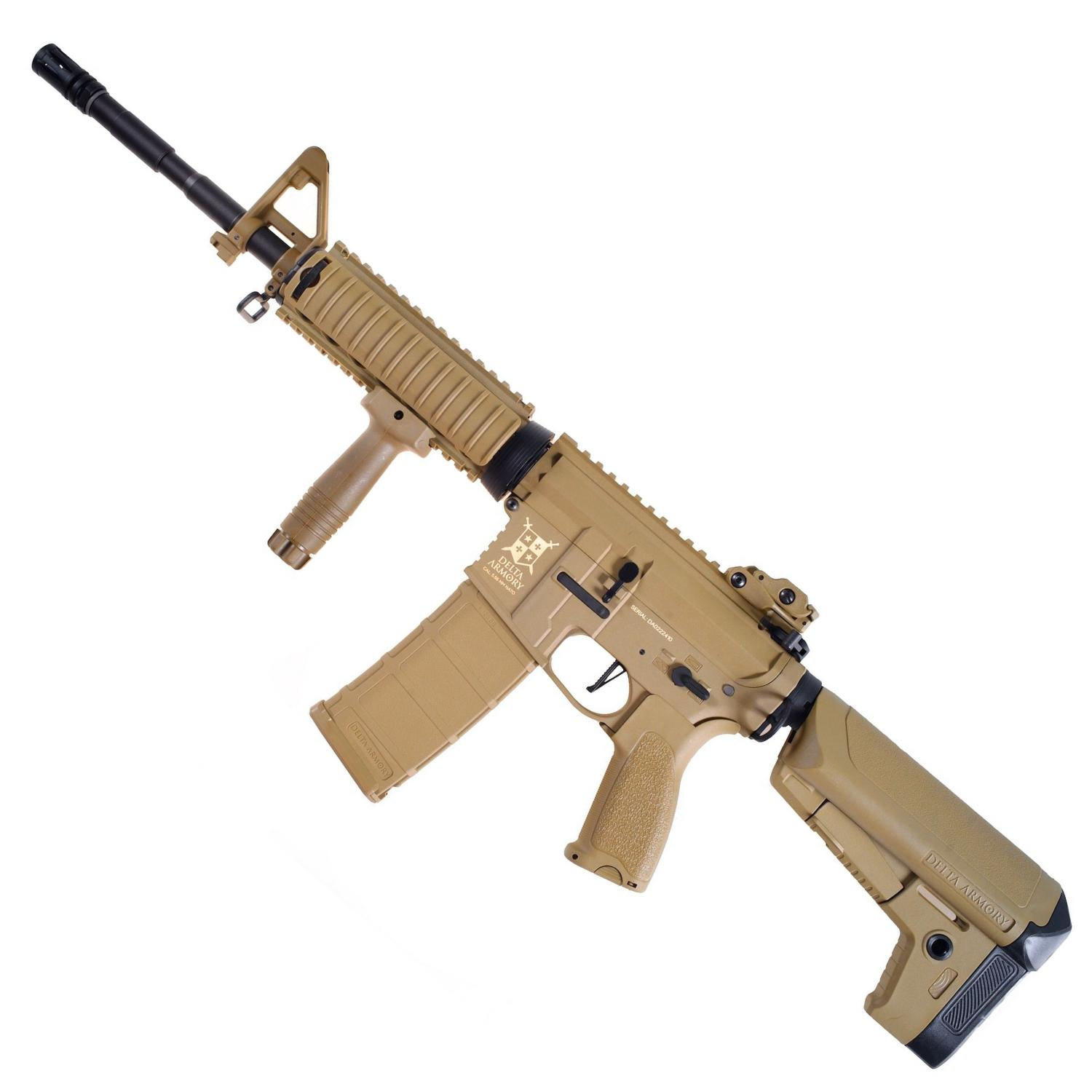 Delta Armory M4 AR15 RIS Charlie PiL ŞARJ SET Airsoft Tüfek FULL TAN DA-C03-FT