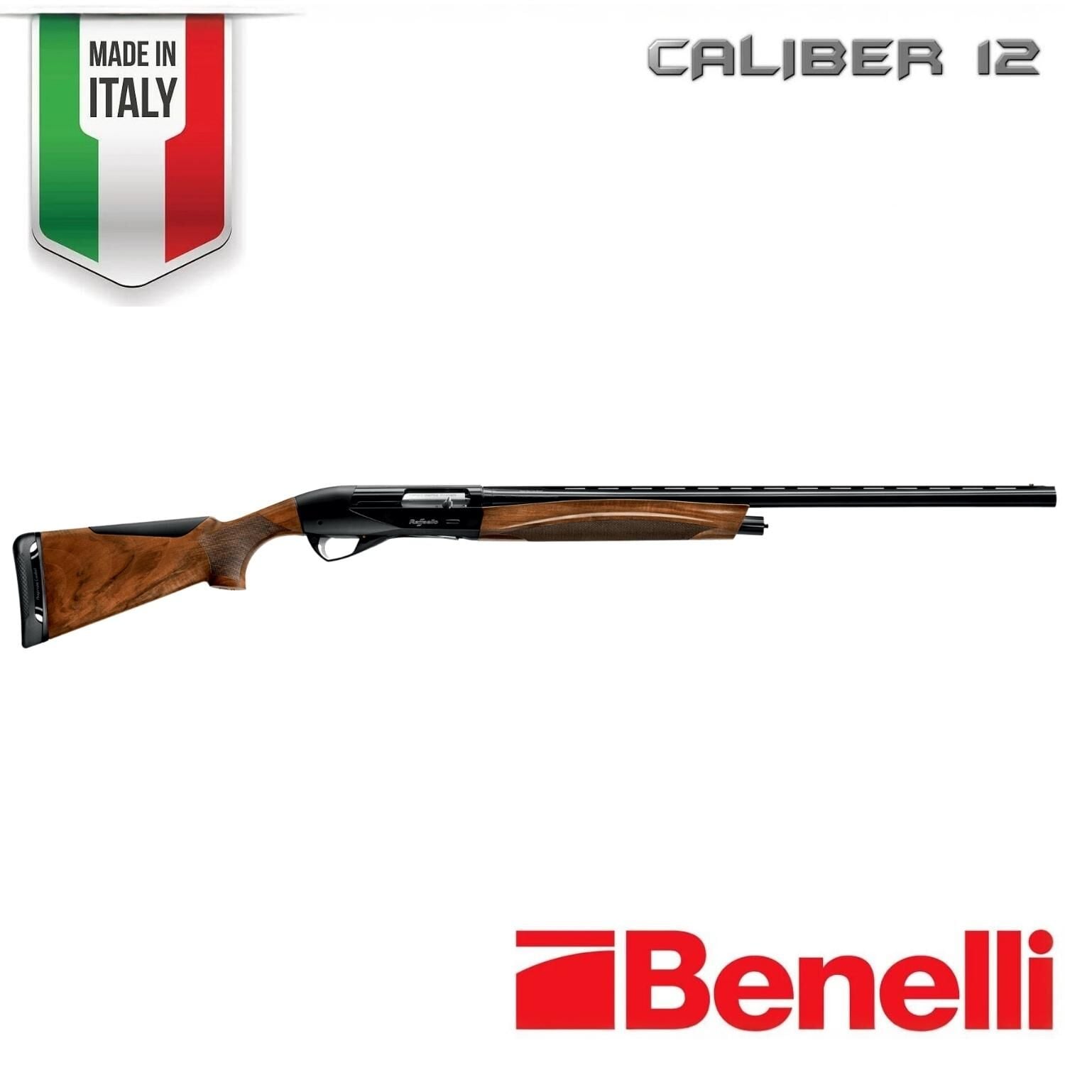 BENELLİ RAFFAELLO BLACK YARI OTO. YİVSİZ AV TÜFEĞİ 12CAL 70CM