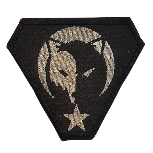 KURT FİGÜRLÜ  PATCH – SİYAH  GRİ