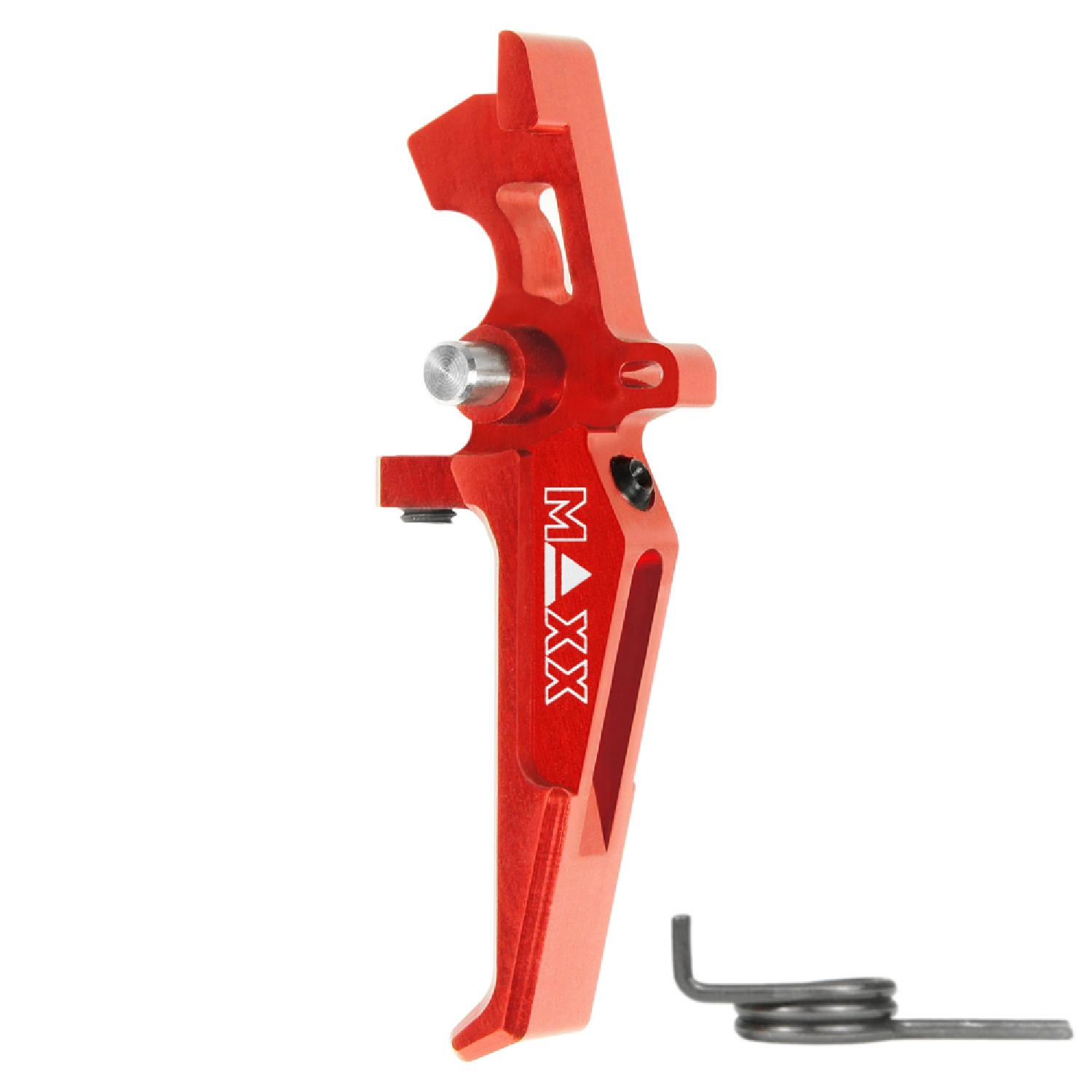MAXX CNC Aluminum Advanced Speed Trigger (Style E) (Red) KIRMIZI TETIK MX-TRG002SER