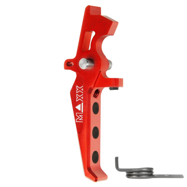 MAXX CNC Aluminum Advanced Speed Trigger (Style E) (Red) KIRMIZI TETIK MX-TRG002SER