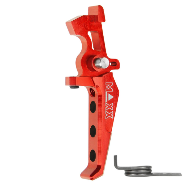 MAXX CNC Aluminum Advanced Speed Trigger (Style E) (Red) KIRMIZI TETIK MX-TRG002SER