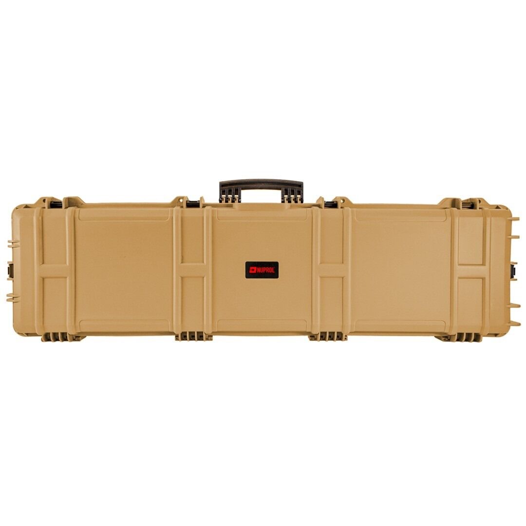 Nuprol X-LARGE 137CM Premium Hardcase Tüfek Çantası Değiştirilebilir Küp Sünger Tan / Desert (Çöl)