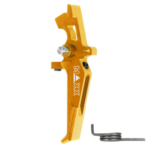 MAXX CNC Aluminum Advanced Speed Trigger (Style E) (DARK EARTH) SARI TETIK MX-TRG002SEG