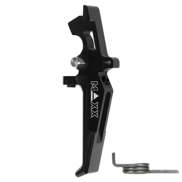 MAXX CNC Aluminum Advanced Speed Trigger (Style E) (BLACK) SIYAH TETIK MX-TRG002SEB