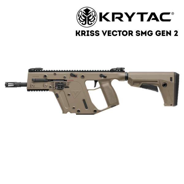 KRYTAC KRISS VECTOR GEN2 FDE Çöl Sabit Dipçik Airsoft AEG SMG Tüfek