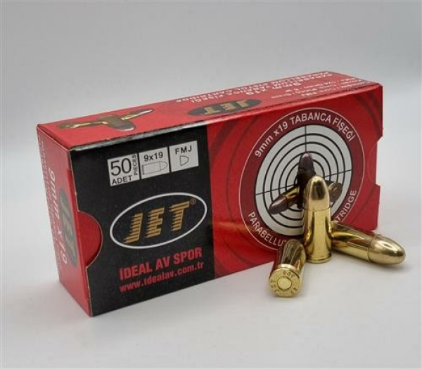 9x19mm Jet PARA (FMJ-124GRN) Tabanca Fişeği 1038