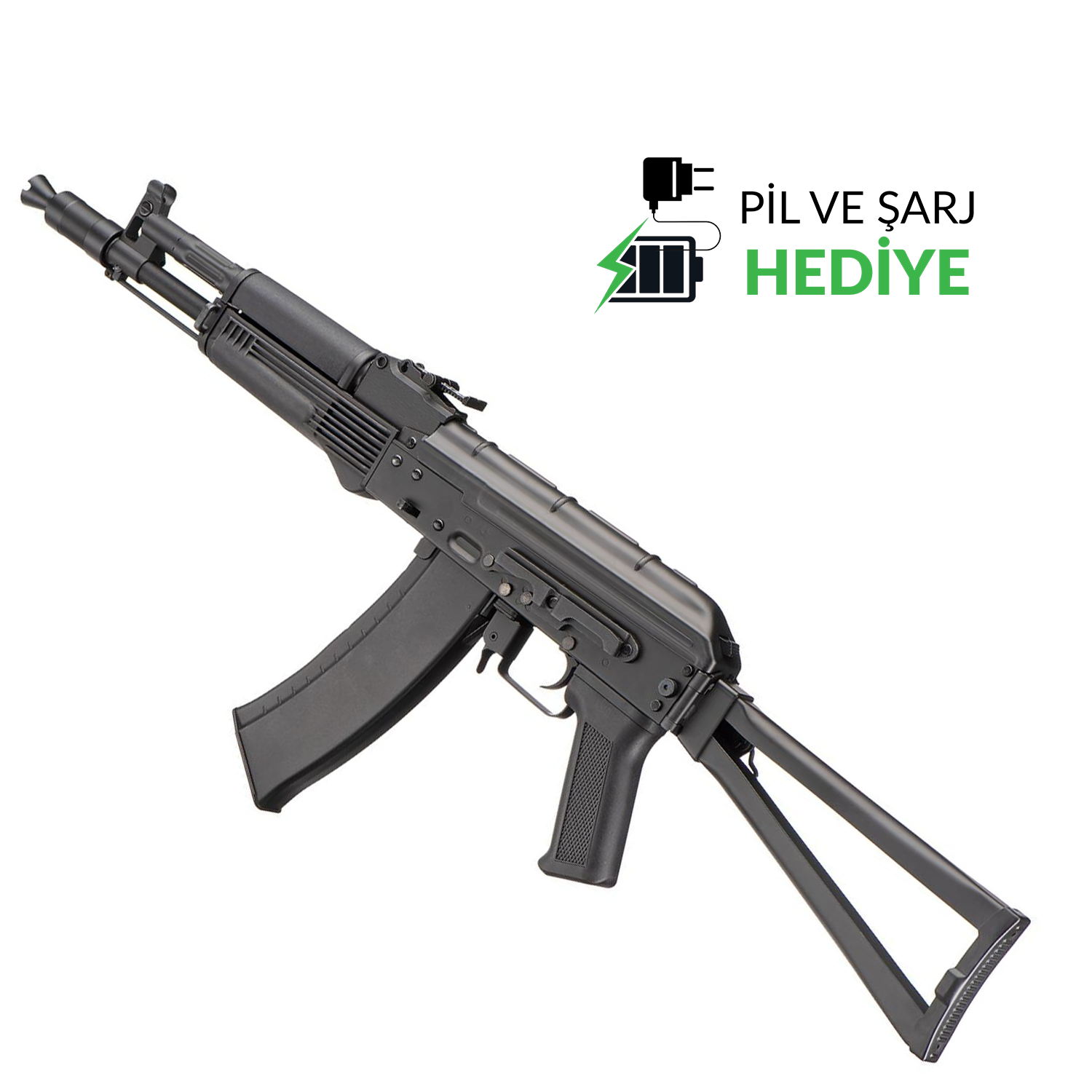 Cyma AK-105 Full Metal Airsoft AEG Tüfek SET CM040B