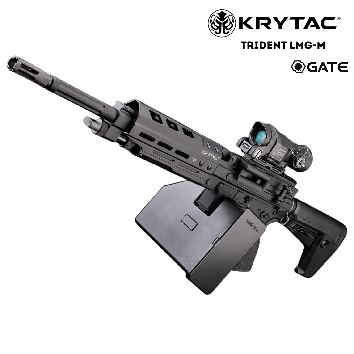 KRYTAC Trident LMG-M GATE Enhanced M-Lok Siyah AEG Airsoft Tüfek