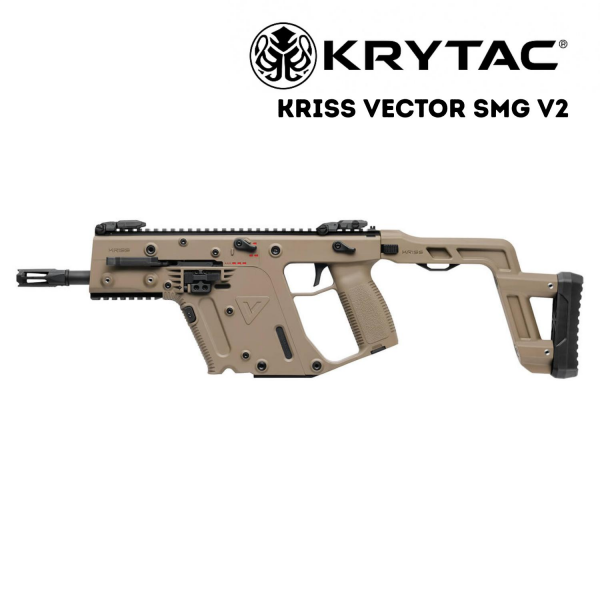 KRYTAC KRISS VECTOR V2 TAN ÇÖL Airsoft AEG SMG Tüfek Katlanır Dipçik