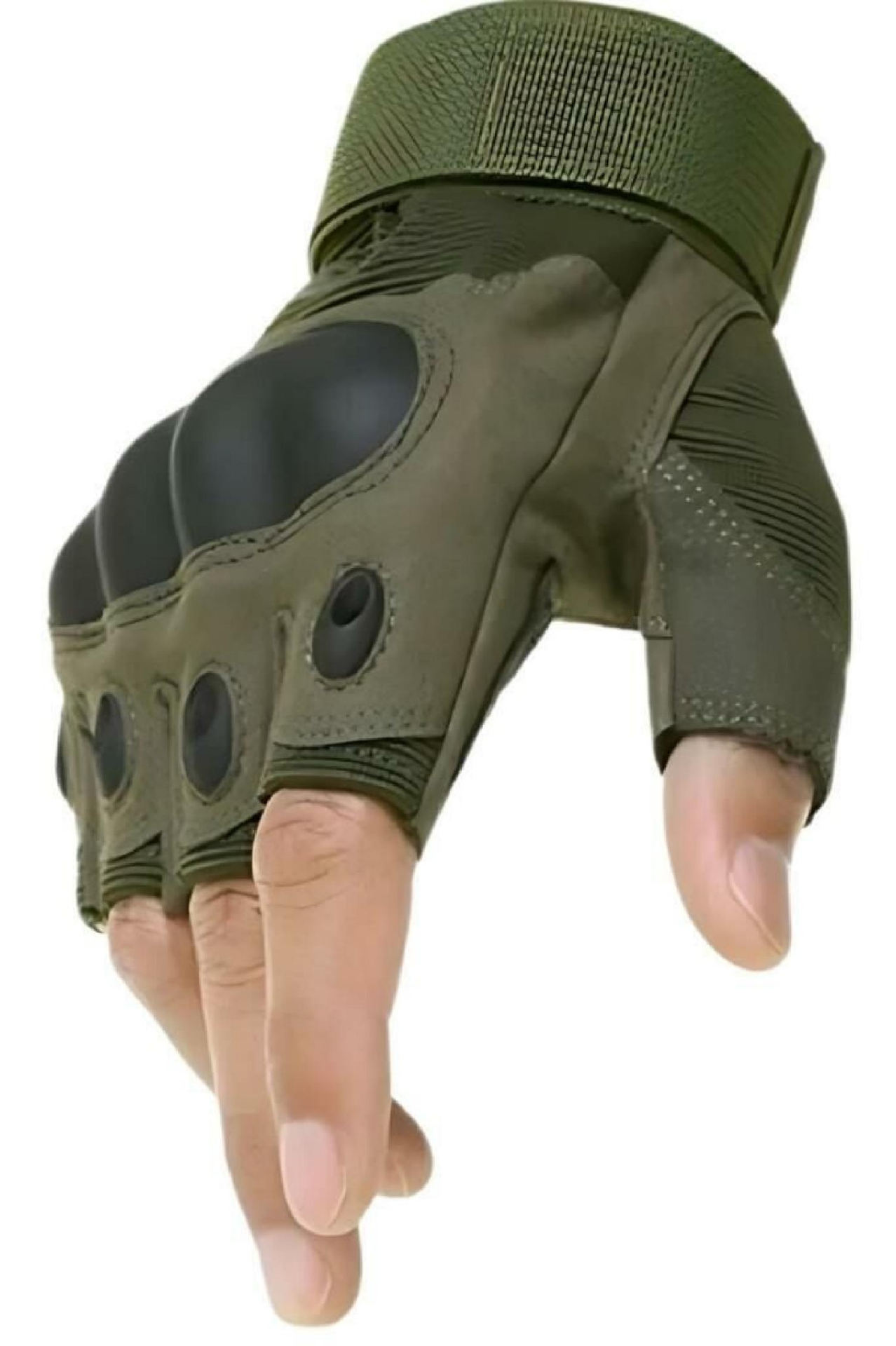 SS Yarım Parmak Taktik Eldiven Bisiklet Motosiklet Outdoor Eldiven HAKİ