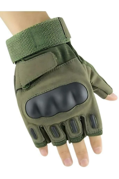 SS Yarım Parmak Taktik Eldiven Bisiklet Motosiklet Outdoor Eldiven HAKİ