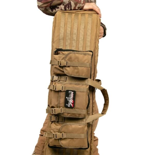 MAK87 Tactical Point Çift Tüfek Taşıma Çantası Standart Tan 110 cm
