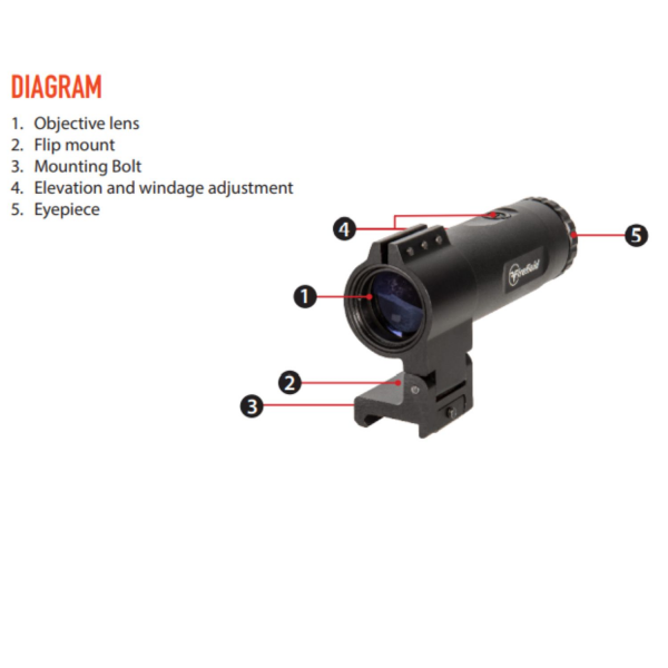Firefield Diverge 3X Magnifier Yakınlaştırıcı (FF19023)