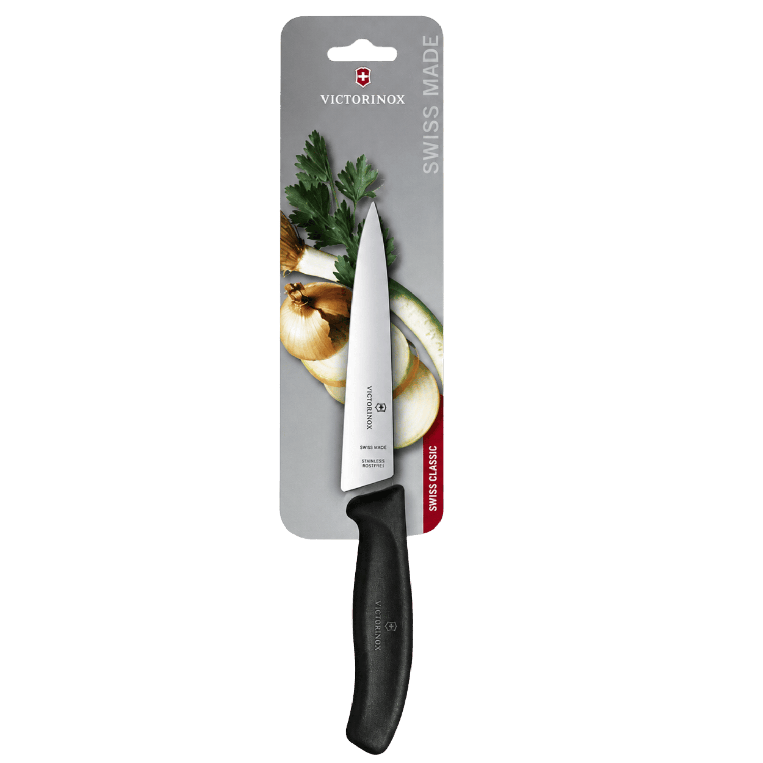 Victorinox 6.8003.15B 15cm Siyah Doğrama Bıçağı, Blisterli Paket