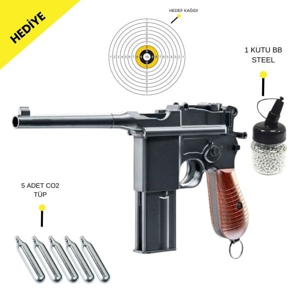 KWC M712 MAUSER (KMB18DHN) C96 4.5MM HAVALI TABANCA