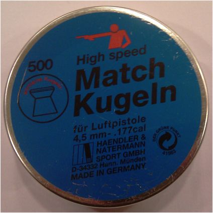 H&N Match Kugeln 4.5 Cal Havalı Tabanca Saçması