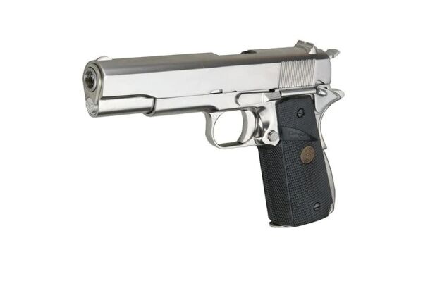 WE COLT 1911 A1 SILVER PRO GRIPS AIRSOFT TABANCA