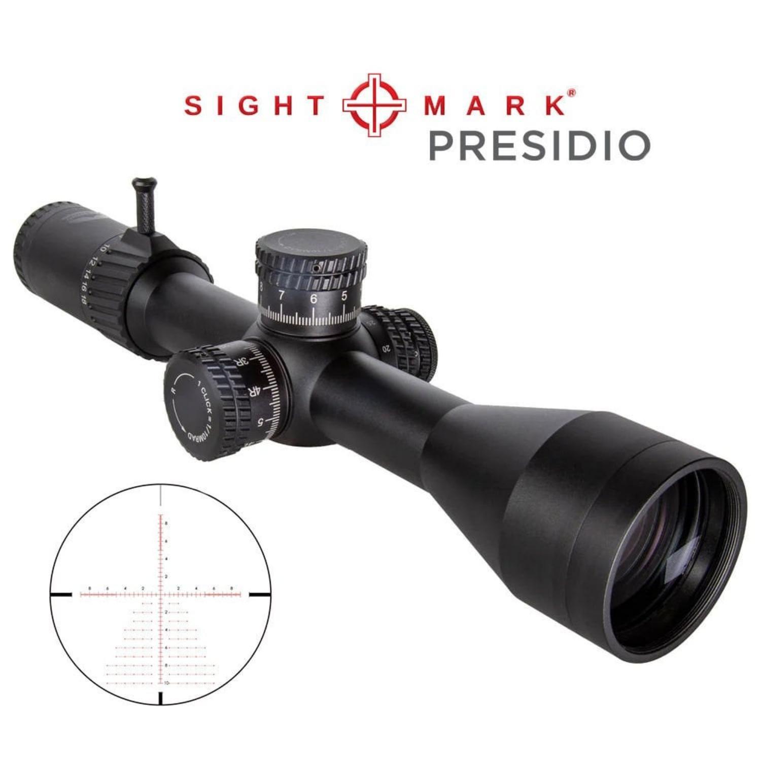 Sightmark Presidio 3-18x50 (MR2 Reticle)  FFP Yivli Tüfek Dürbünü