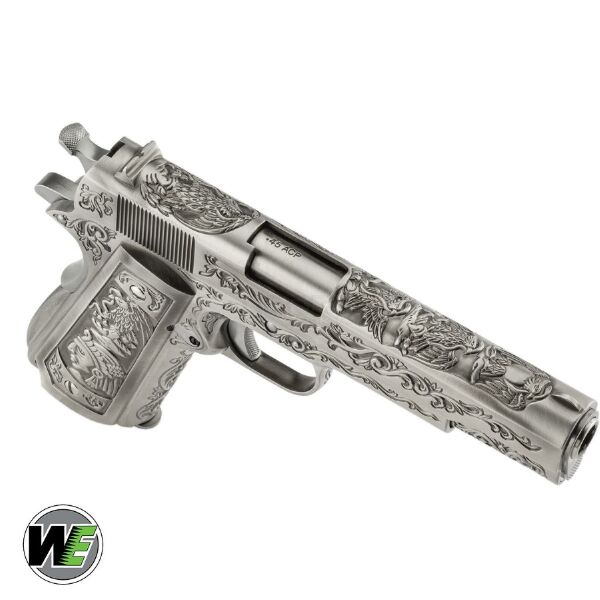 WE Colt 1911 Etched Gravür İşlemeli GBB Airsoft Tabanca