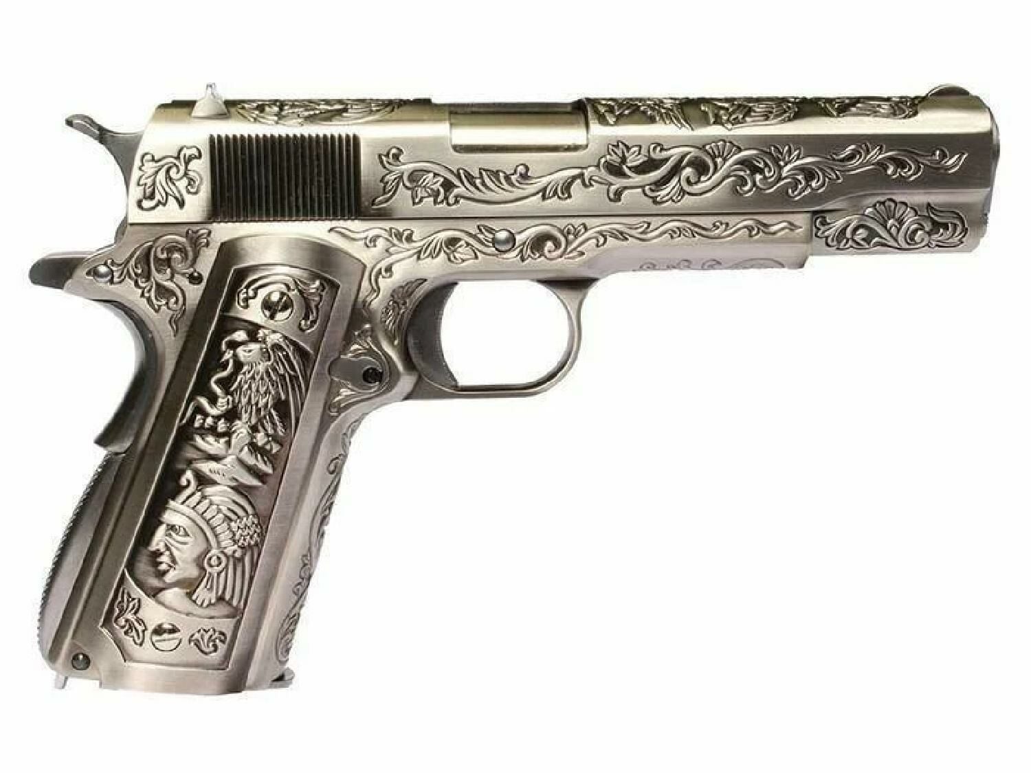 WE Colt 1911 Etched Gravür İşlemeli GBB Airsoft Tabanca