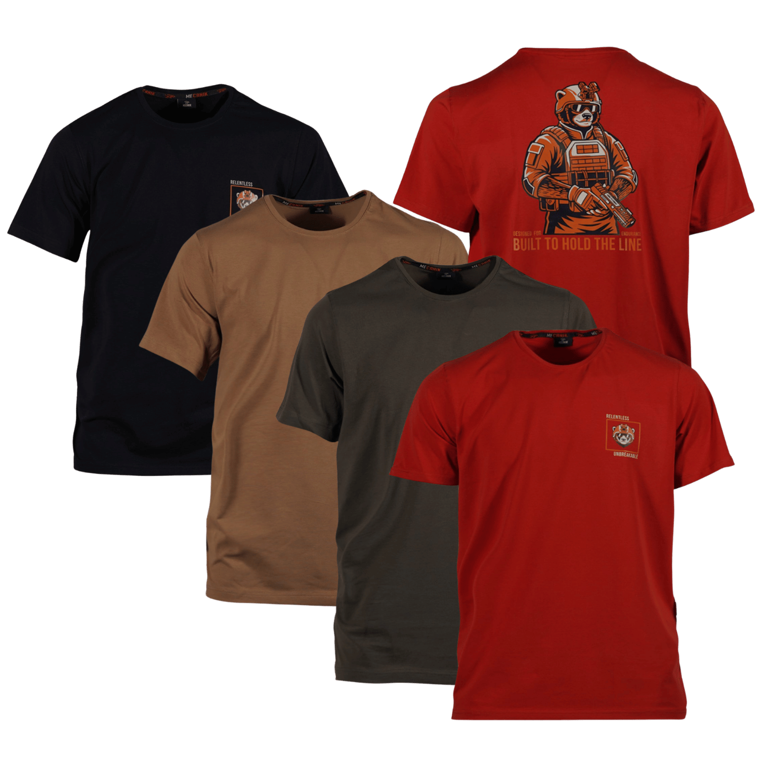 Mecanik Casual Neo Organic Relentless Unbreakable Baskılı T-Shirt