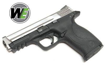 WE MP BIG BIRD BLACK + SILVER AIRSOFT TABANCA
