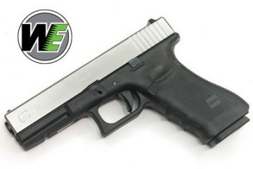 WE GLOCK G17 GEN4 GBB SILVER AIRSOFT