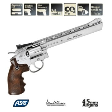DAN WESSON 8 HAVALI (4.5mm) SILVER 17533