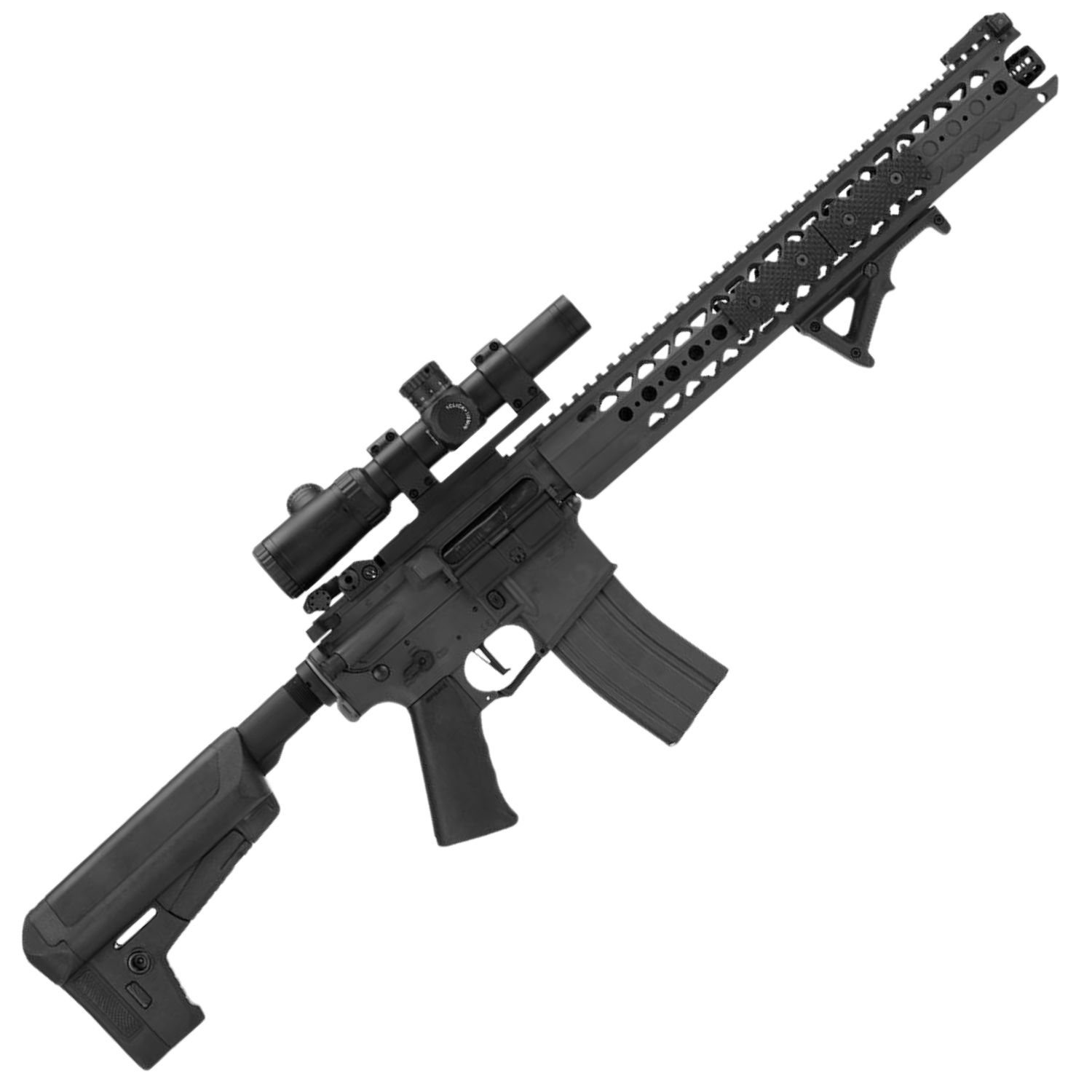 Krytac War Sport Lisanslı LVOA-C M4 Carbine Airsoft AEG Tüfek- Siyah