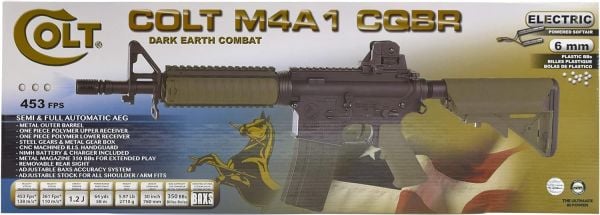 CYMA CG Colt Lisanslı M4 CQB-R SOPMOD TAN LiPo Ready Metal Gearbox Airsoft Tüfek