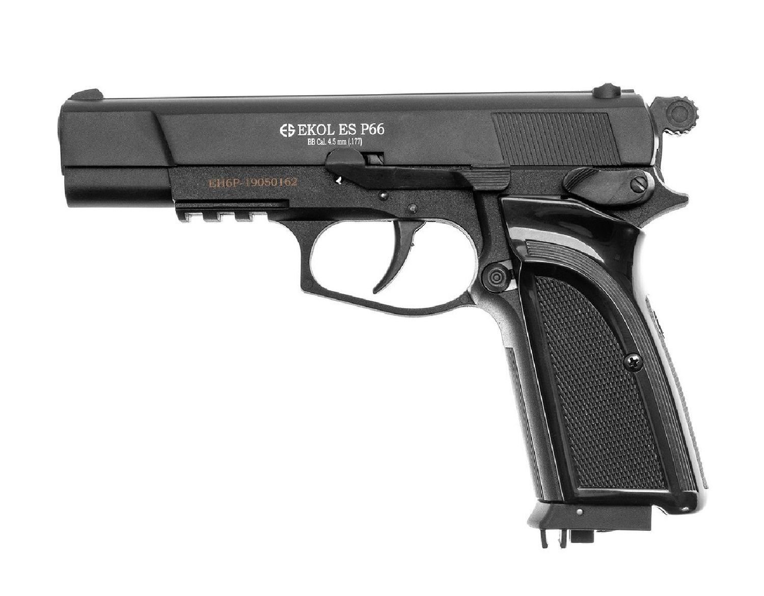 EKOL ES P66 4.5mm Polimer SIYAH Havalı Tabanca