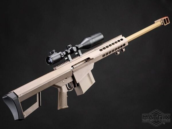Matrix Barrett Lisanslı M82A1 Bolt Action Sniper Tan Spring Airsoft Tüfek