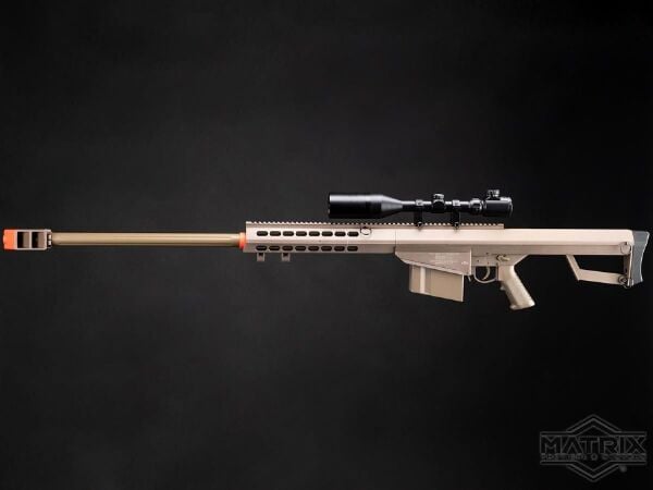 Matrix Barrett Lisanslı M82A1 Bolt Action Sniper Tan Spring Airsoft Tüfek