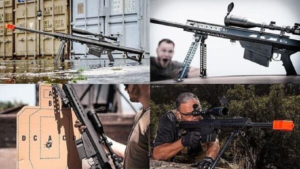 Matrix Barrett Lisanslı M82A1 Bolt Action Sniper Tan Spring Airsoft Tüfek