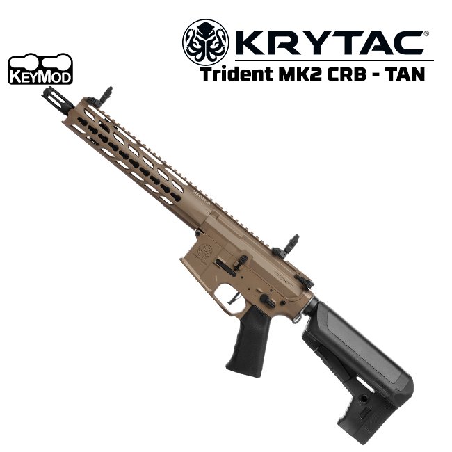 KRYTAC Trident MK2 CRB FDE Full Metal AEG Airsoft Tüfek – 400 FPS