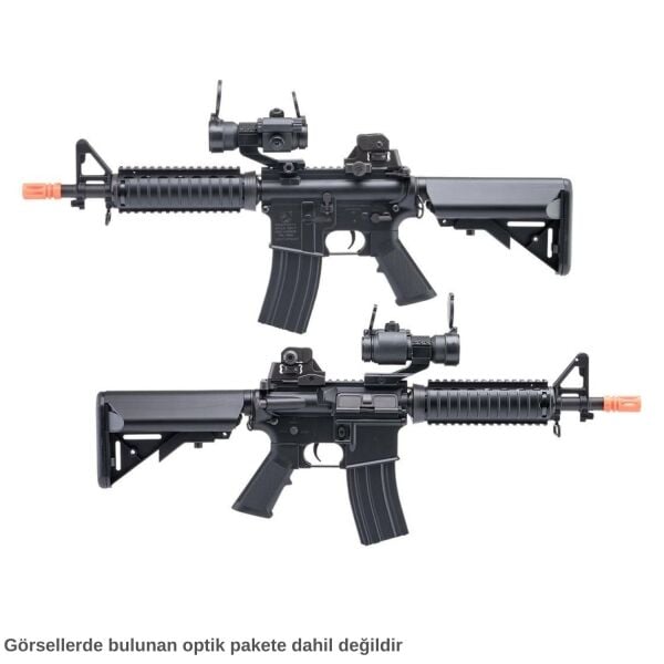 CYMA Colt Lisanslı M4 CQB-R SOPMOD LiPo Ready Metal Gearbox Siyah AEG Airsoft Tüfek