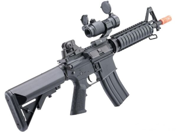 CYMA Colt Lisanslı M4 CQB-R SOPMOD LiPo Ready Metal Gearbox Siyah AEG Airsoft Tüfek